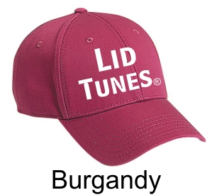 Lid Tunes Burgandy Hat